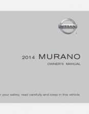 NISSAN MURANO 2014 OWNERS MANUAL